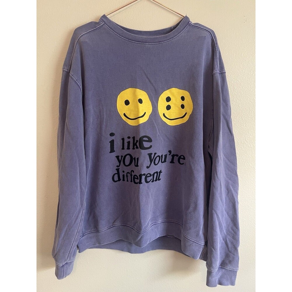Cactus Plant Flea Market Crewneck Size XL Purple I Like You‎ You’re Different
